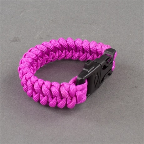 Armband Paracord med tändstål, Rosa