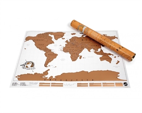 Världskarta scratch map