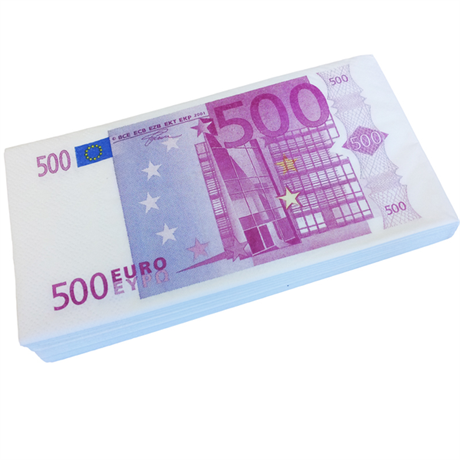 Servetter 500 Euro 3-lagers