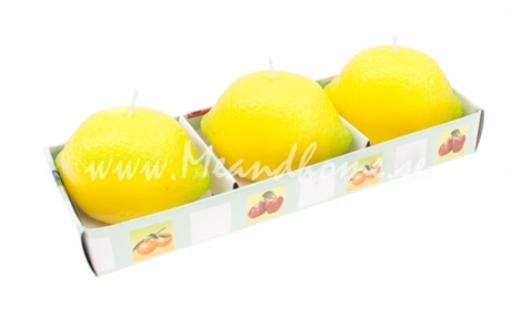 Doftljus Frukt Citron 3-pack