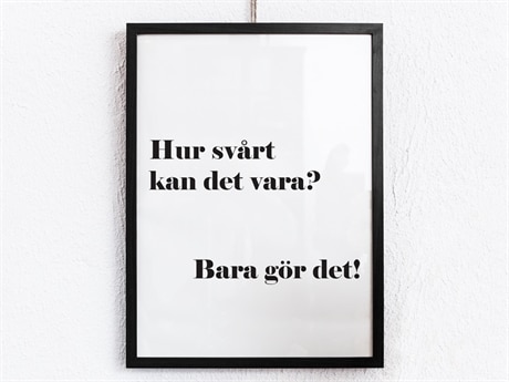 Poster - Hur svårt kan det vara?