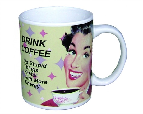 Drink Coffee retromugg i keramik